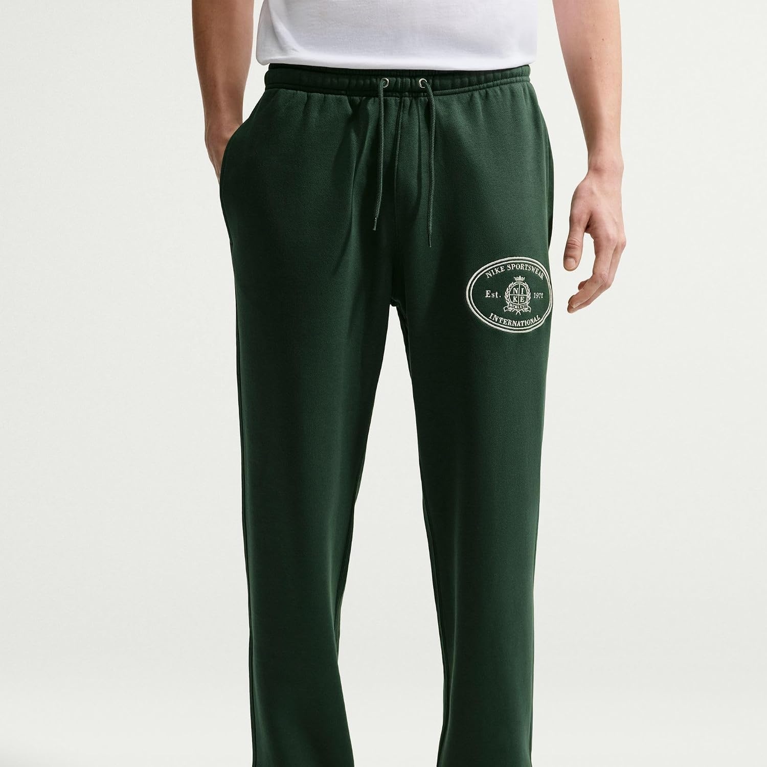 image:imageNike Mens Sportswear Club OpenHem Fleece PantsFirFirSanddrift