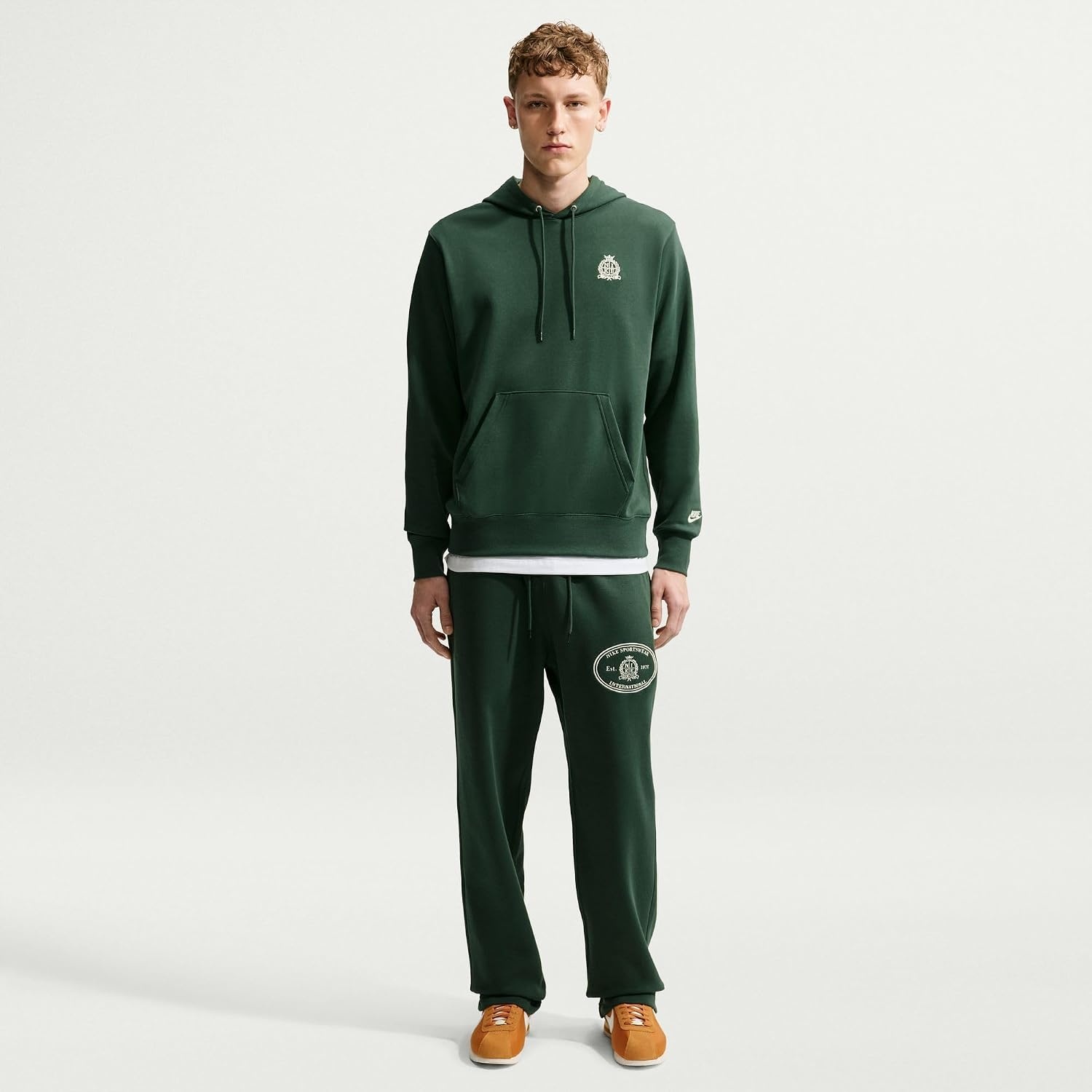 image:imageNike Mens Sportswear Club OpenHem Fleece PantsFirFirSanddrift