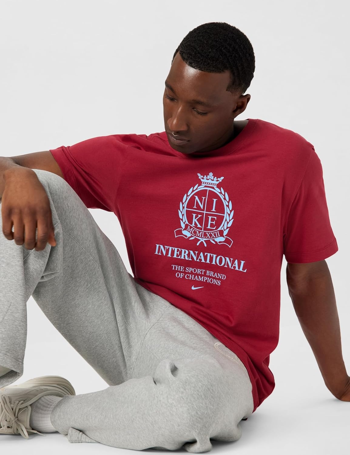 image:imageNike Mens Sportswear TShirt Graphic Tee ShirtTough Red