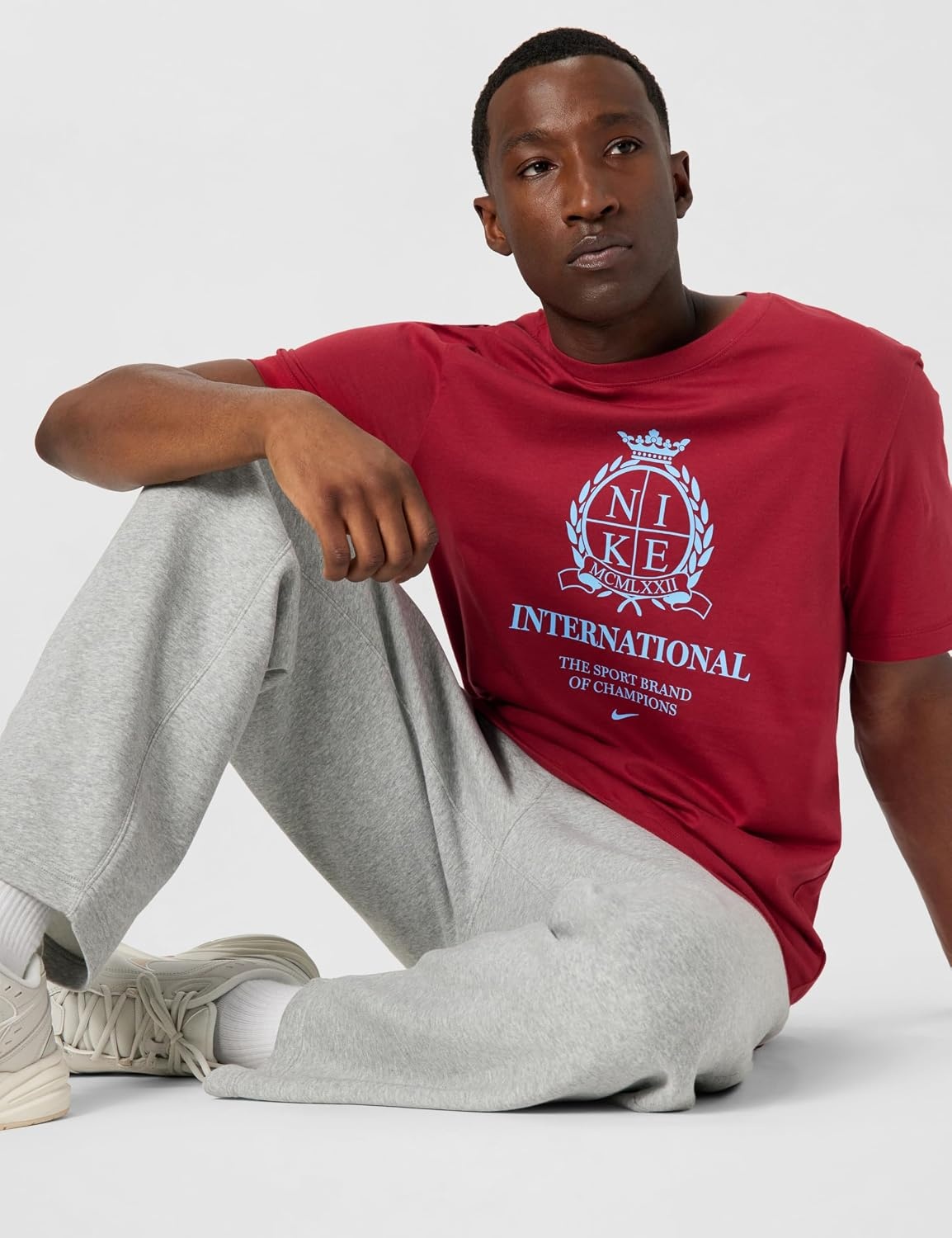 image:imageNike Mens Sportswear TShirt Graphic Tee ShirtTough Red