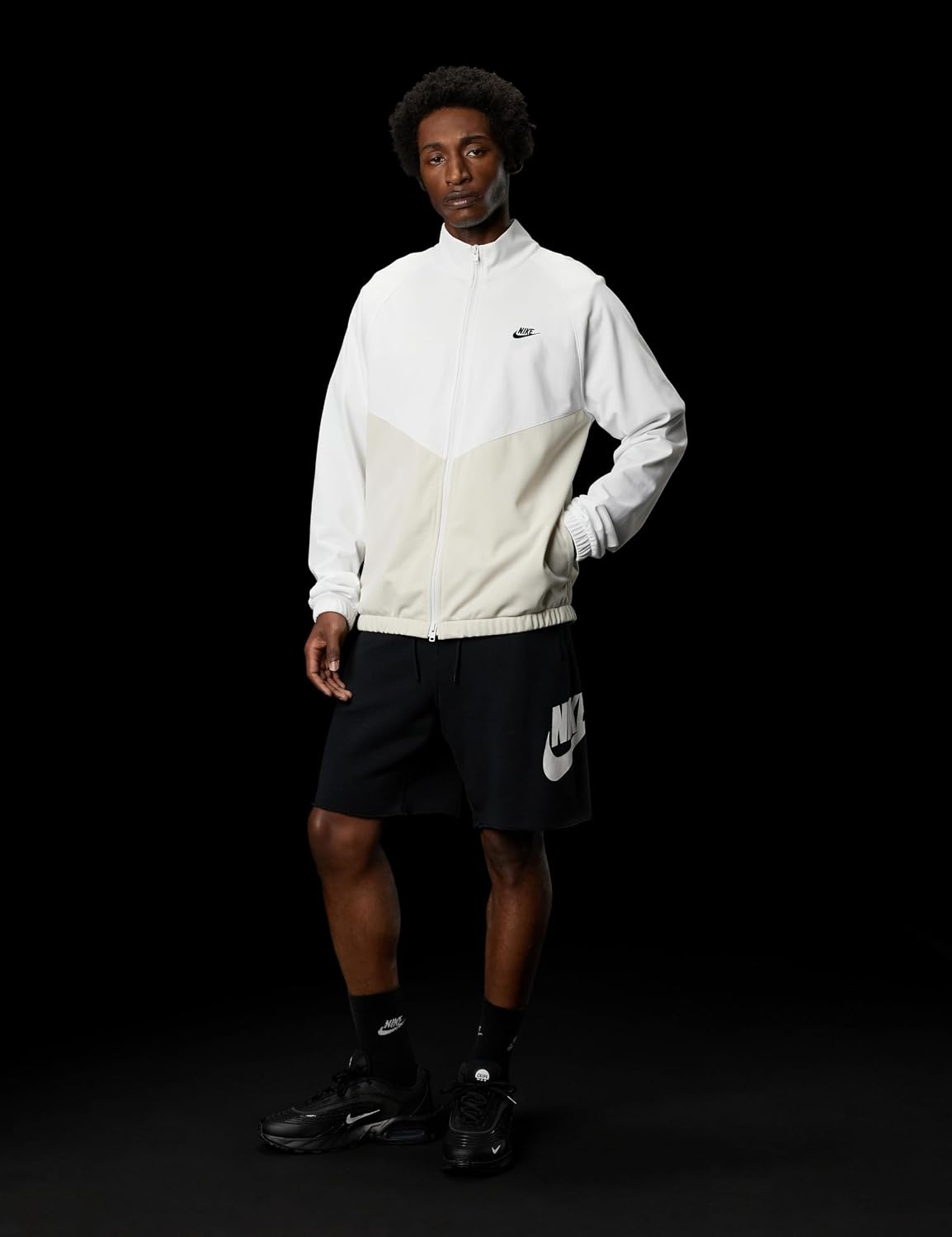 image:imageNike Mens Windrunner TracksuitLight Orewood BrownSummit WhiteBlack