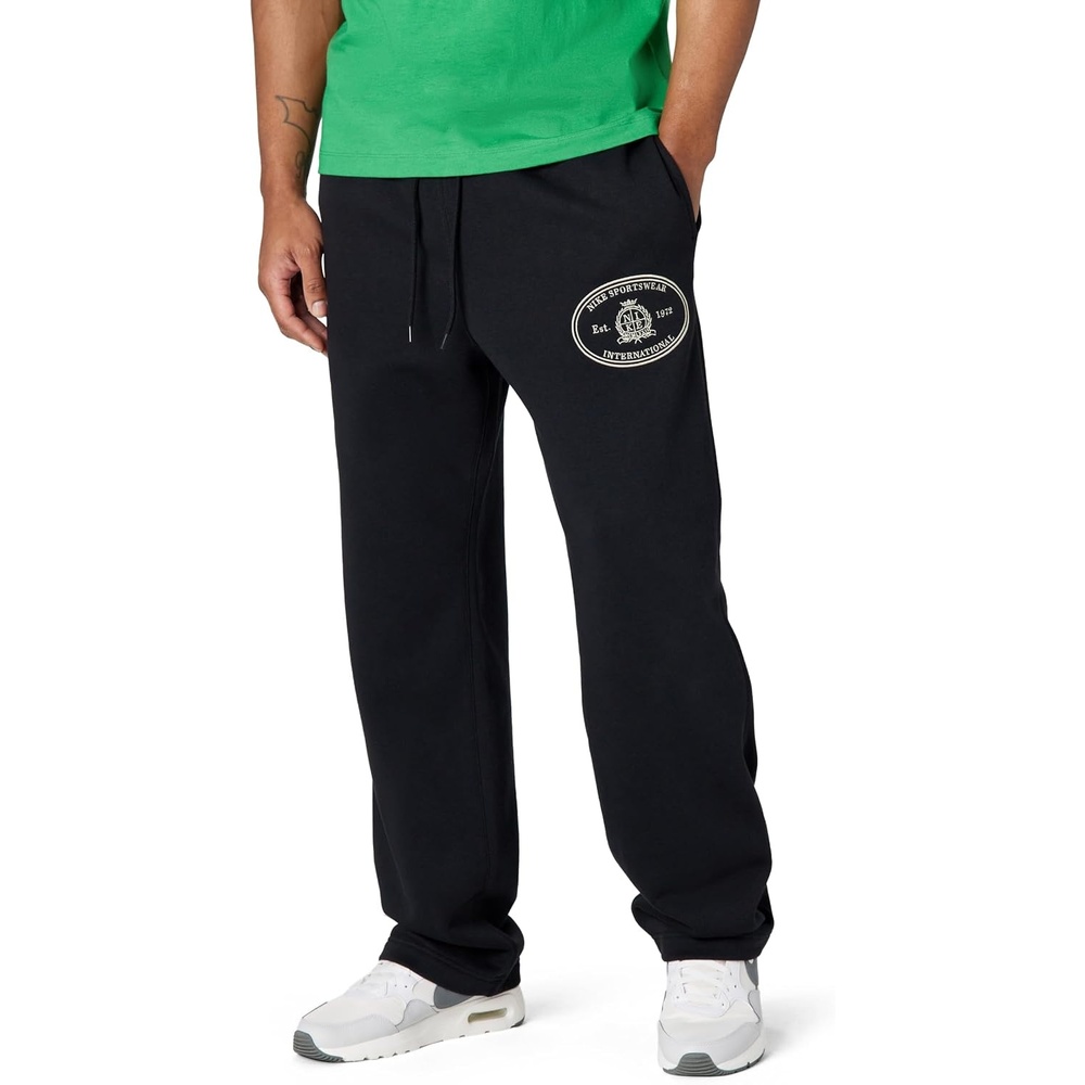 image:imageNike Mens Sportswear Club OpenHem Fleece PantsBlackBlackSanddrift