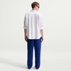 Nike Men’s Sportswear Club Open-Hem Fleece Pants(Deep Royal Blue/Sanddrift)
