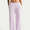 Nike Women’s Studio Fleece Standard Wide Leg Pant(Bleached Lilac/Sail)