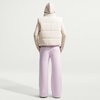 Nike Women’s Studio Fleece Standard Wide Leg Pant(Bleached Lilac/Sail)