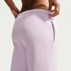 Nike Women’s Studio Fleece Standard Wide Leg Pant(Bleached Lilac/Sail)