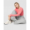 Nike Women’s Studio Fleece Standard Wide Leg Pant(Dark Grey Heather/Sail)