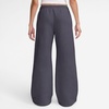 Nike Women’s Studio Fleece Standard Wide Leg Pant(Gridiron/Sail)