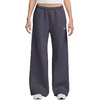 Nike Women’s Studio Fleece Standard Wide Leg Pant(Gridiron/Sail)