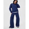 Nike Women’s Studio Fleece Standard Wide Leg Pant(Midnight Navy/Sail)