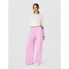 Nike Women’s Studio Fleece Standard Wide Leg Pant(Pink Rise/Sail)