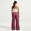 Nike Women’s Studio Fleece Standard Wide Leg Pant(Pink Smoke/Sail)