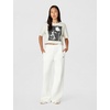 Nike Women’s Studio Fleece Standard Wide Leg Pant(Sail/Black)