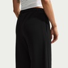 Nike Women’s Studio Fleece Standard Wide Leg Pant(Total Black/Sail)