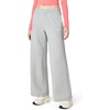Nike Women’s Studio Fleece Standard Wide Leg Pant(Dark Grey Heather/Sail)