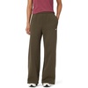 Nike Women’s Studio Fleece Standard Wide Leg Pant(Dark Hazel/Sail)