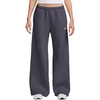 Nike Women’s Studio Fleece Standard Wide Leg Pant(Gridiron/Sail)