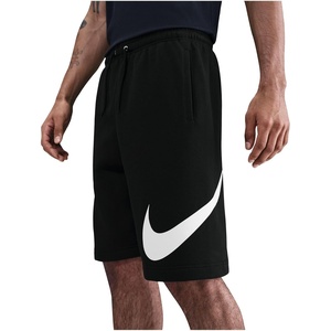 Nike Men’s Club Fleece Shorts(Black/Black/White)