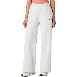 Nike Women’s Studio Fleece Standard Wide Leg Pant(Birch Heather/Black)