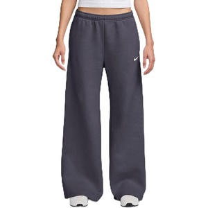 Nike Women’s Studio Fleece Standard Wide Leg Pant(Gridiron/Sail)