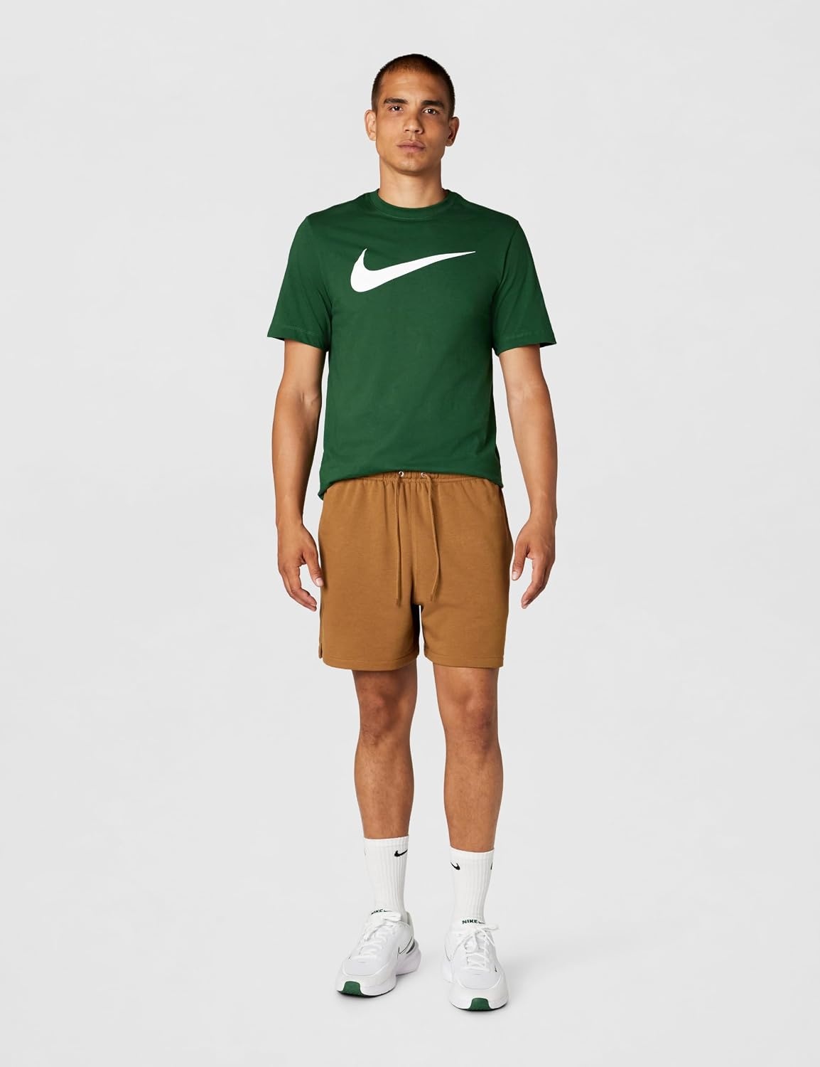 image:imageNike Mens Club French Terry Flow ShortsAle BrownAle BrownWhite