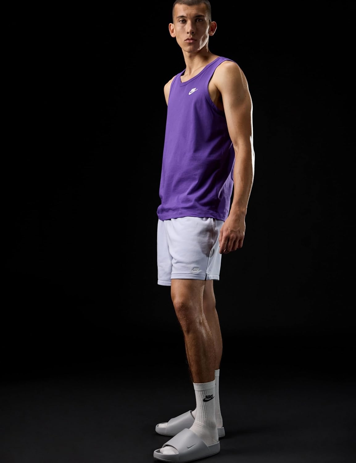 image:imageNike Mens Club French Terry Flow ShortsGhostGhostWhite