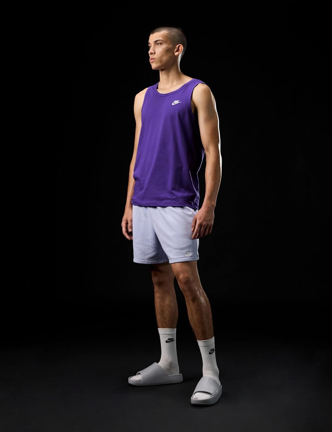 image:imageNike Mens Club French Terry Flow ShortsGhostGhostWhite