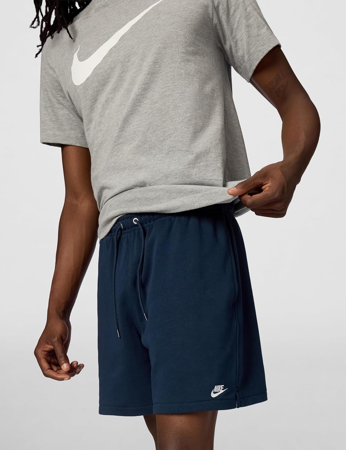 image:imageNike Mens Club French Terry Flow ShortsObsidianObsidianWhite