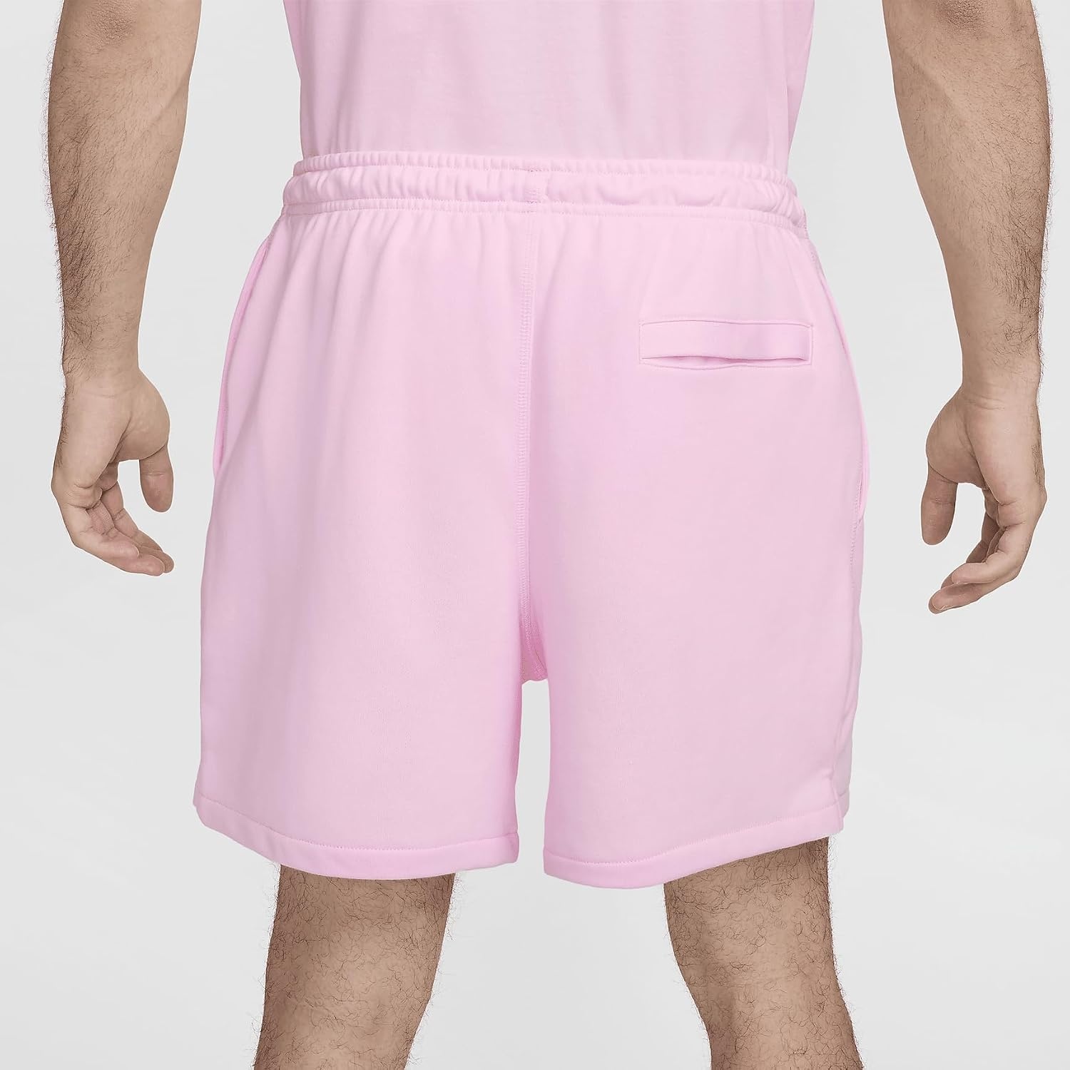 image:imageNike Mens Club French Terry Flow ShortsPink Foam Pink Foam White