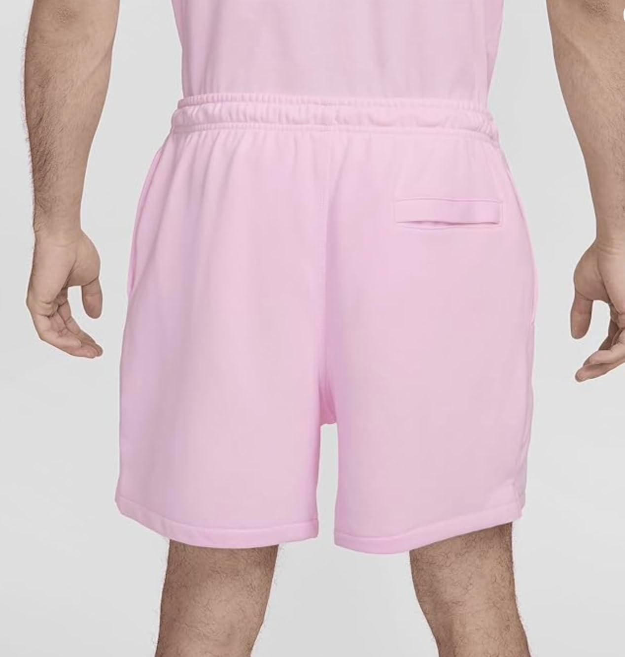 image:imageNike Mens Club French Terry Flow ShortsPink Foam Pink Foam White