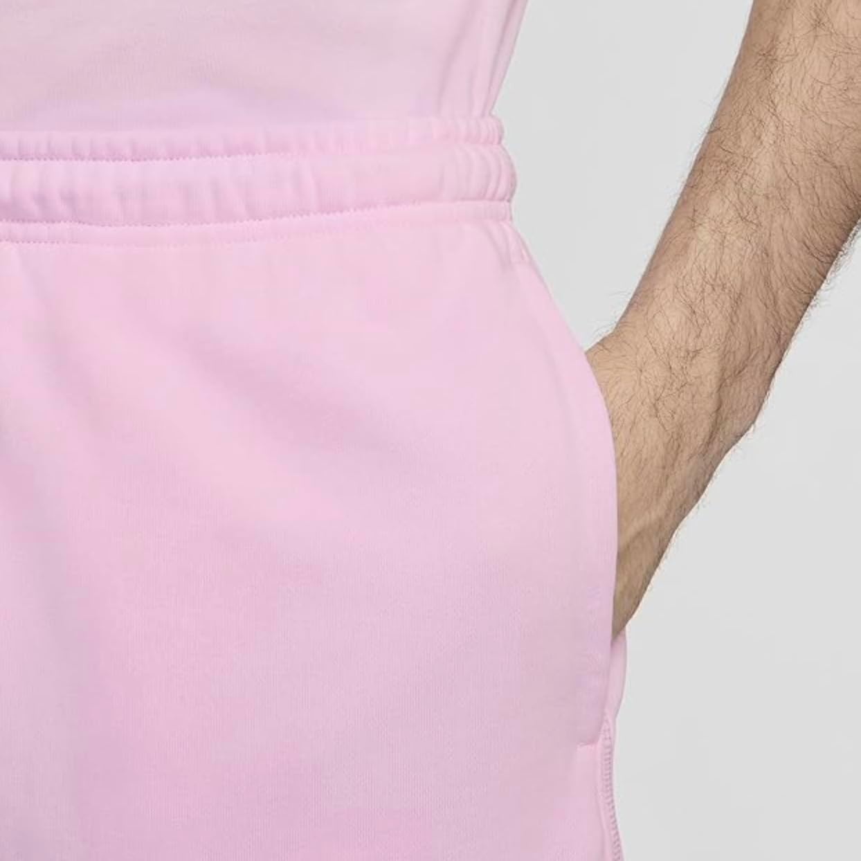 image:imageNike Mens Club French Terry Flow ShortsPink Foam Pink Foam White