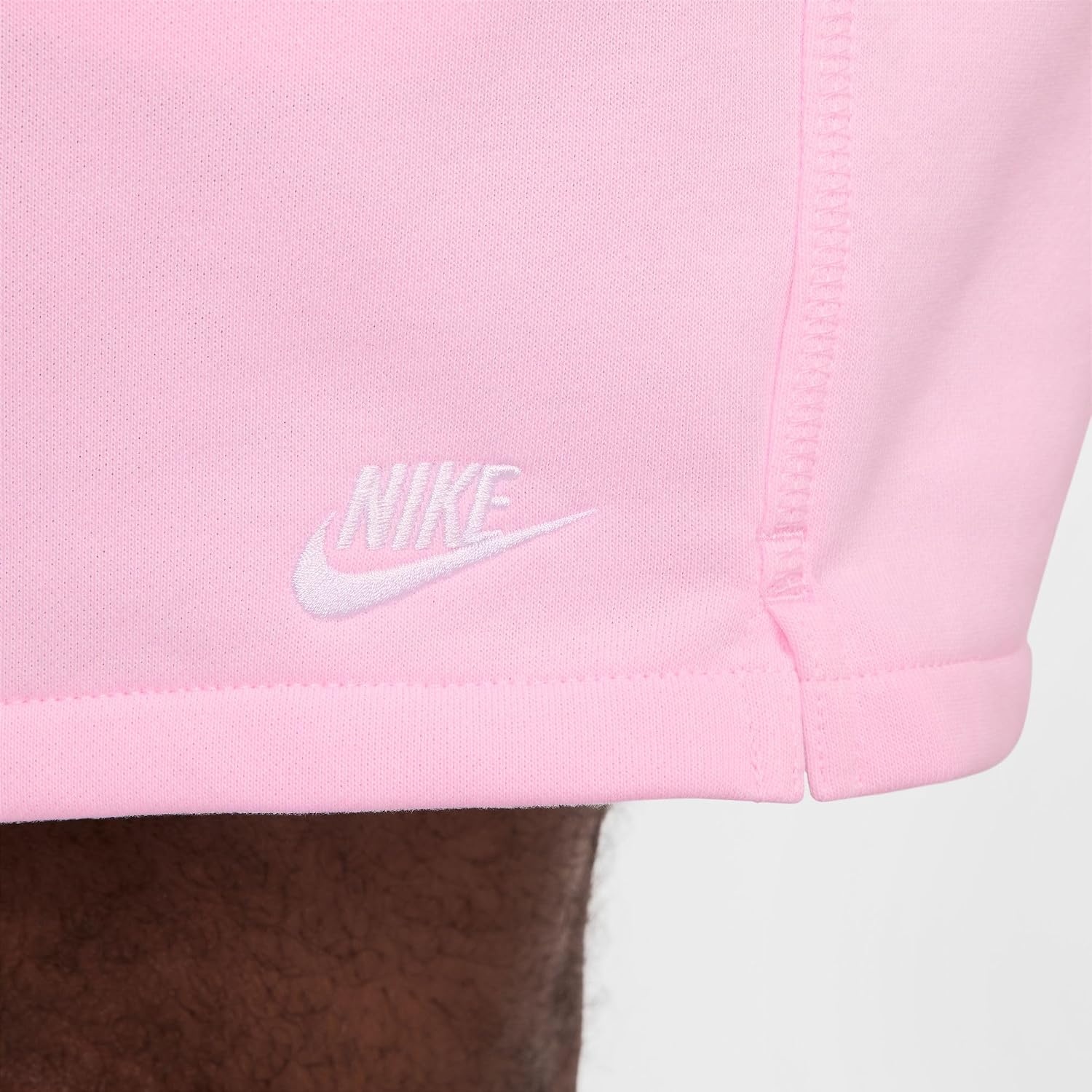 image:imageNike Mens Club French Terry Flow ShortsPink Foam Pink Foam White