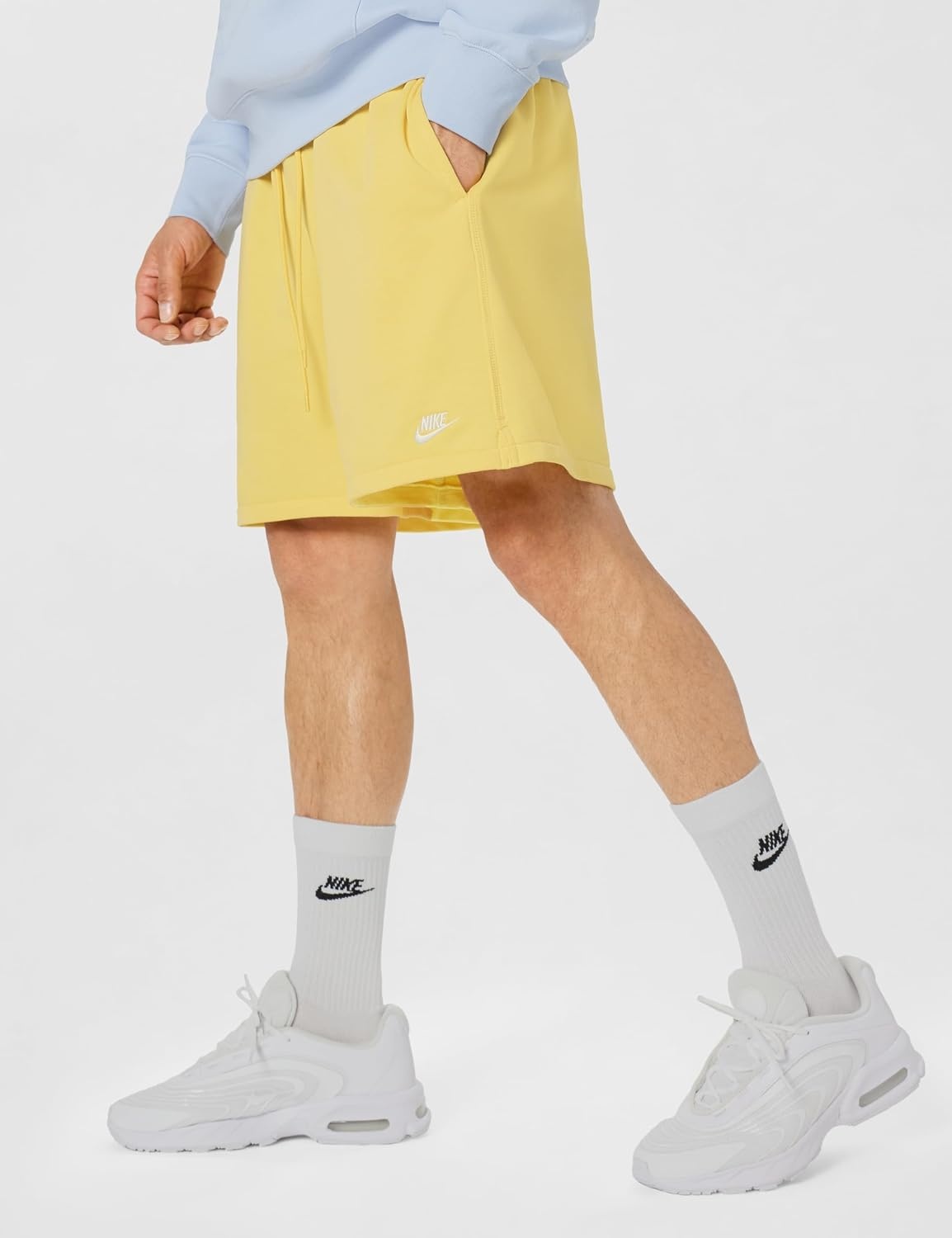 image:imageNike Mens Club French Terry Flow ShortsTopaz GoldTopaz GoldWhite