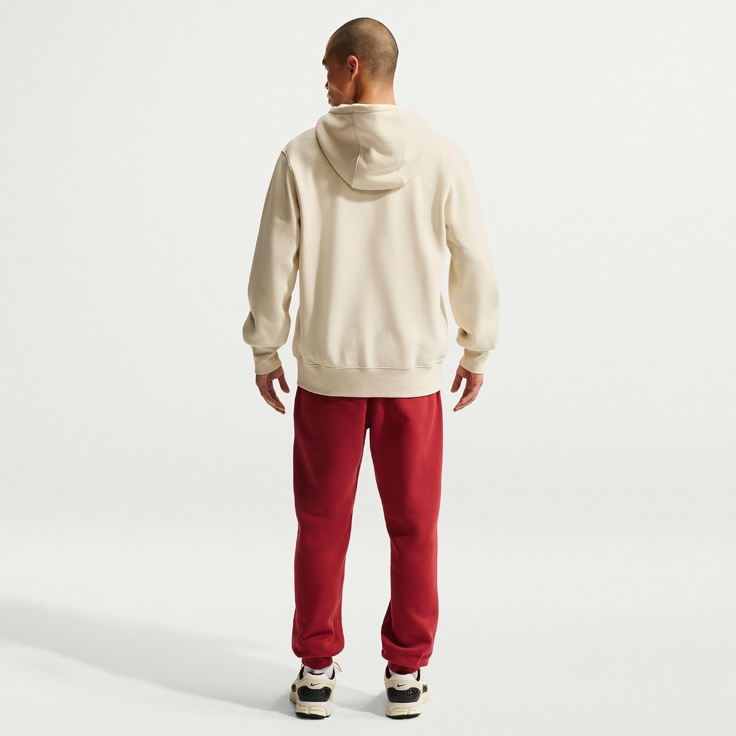 image:imageNike Mens Club Fullzip Fleece HoodieLight KhakiLight KhakiWhite