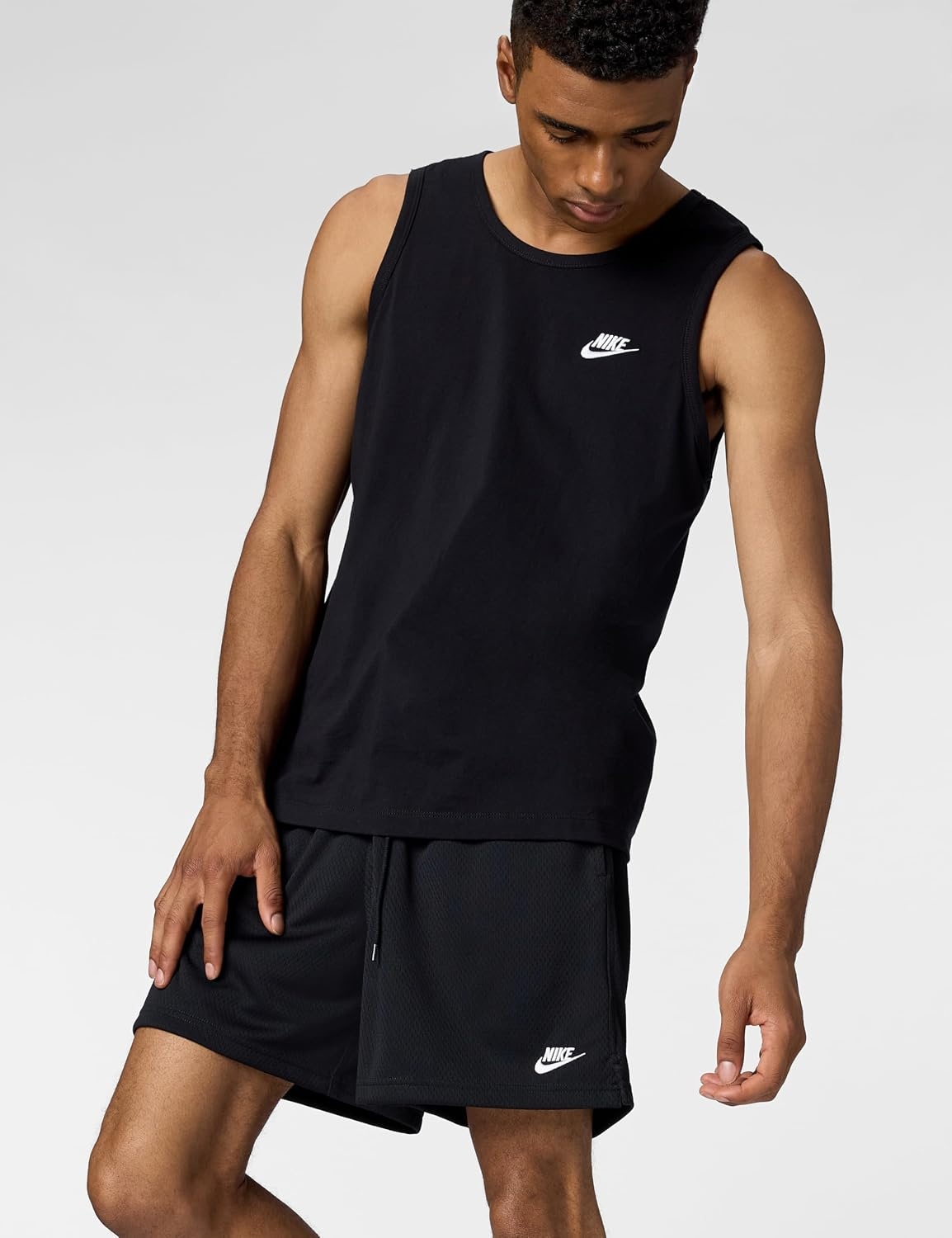 image:imageNike Mens Club Mesh Flow ShortsBlackWhite