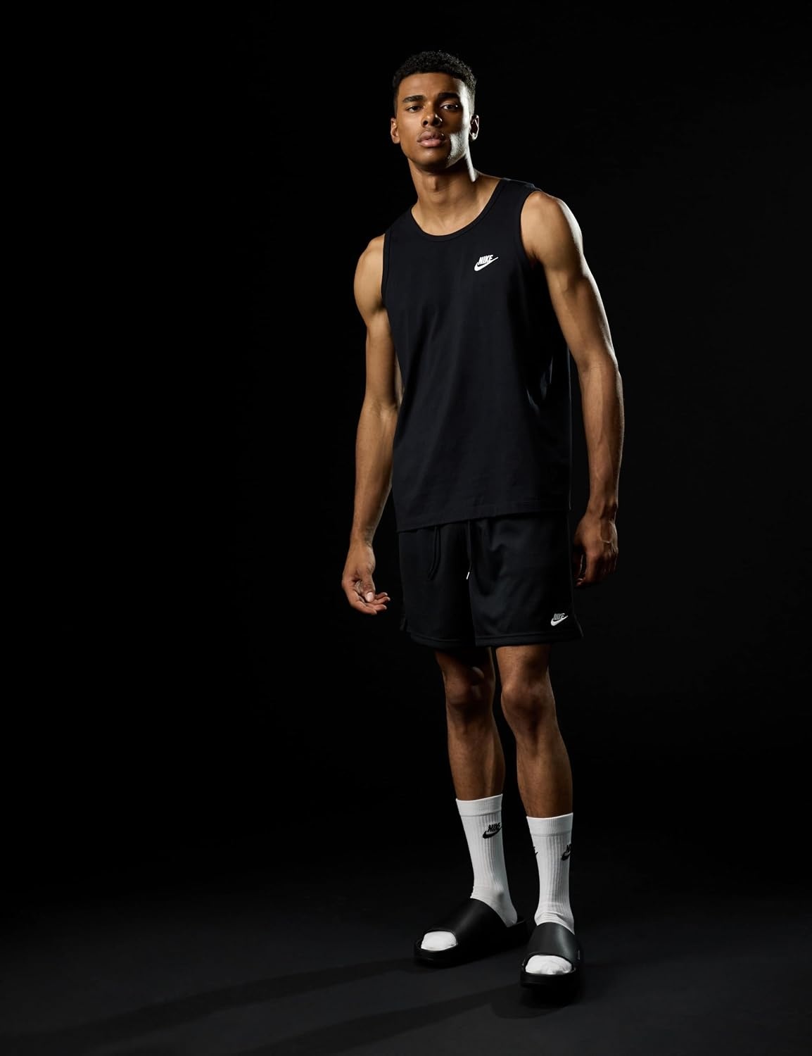 image:imageNike Mens Club Mesh Flow ShortsBlackWhite