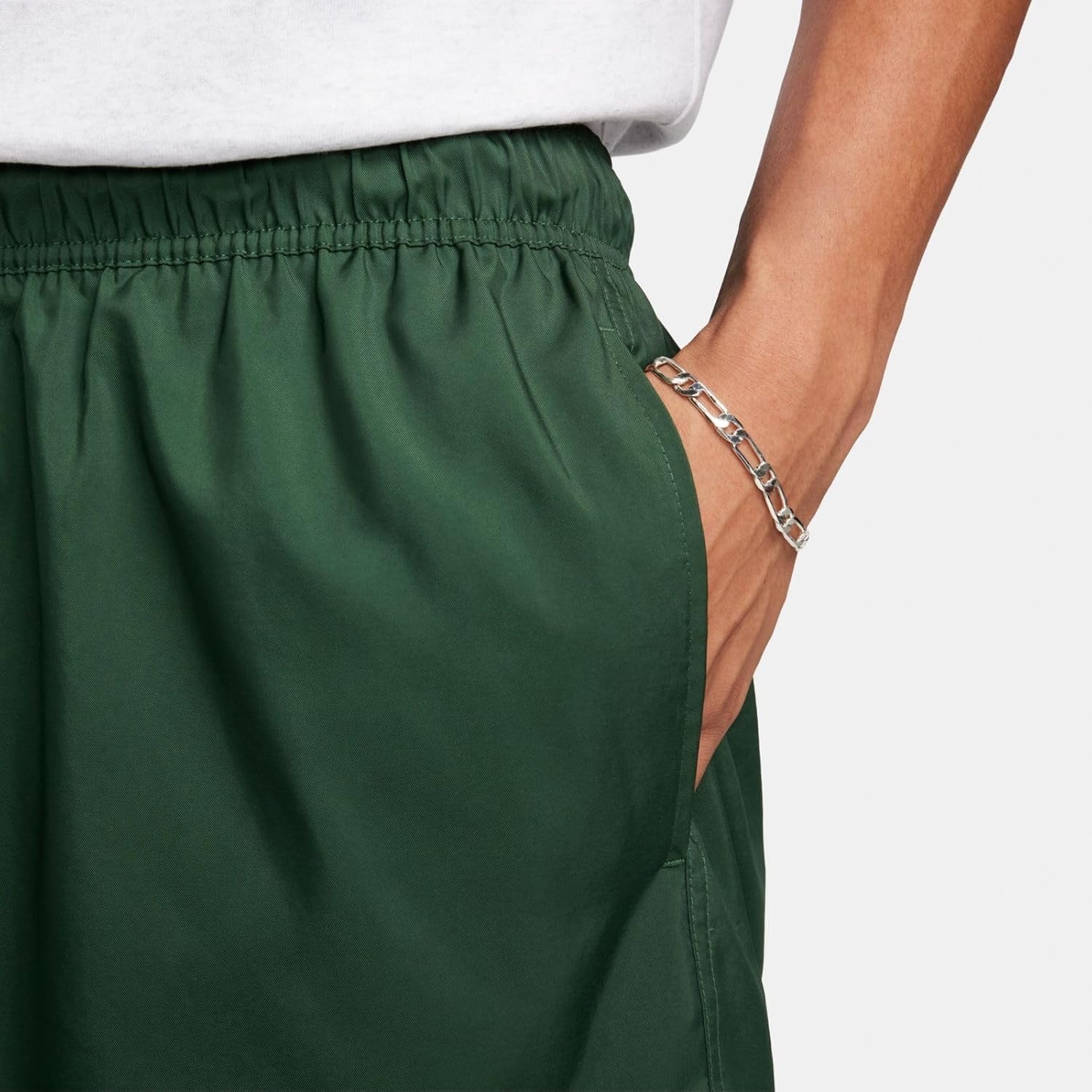 image:imageNike Mens Club Woven Flow ShortsFirWhite