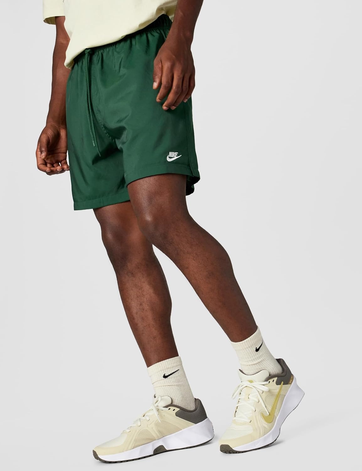 image:imageNike Mens Club Woven Flow ShortsFirWhite