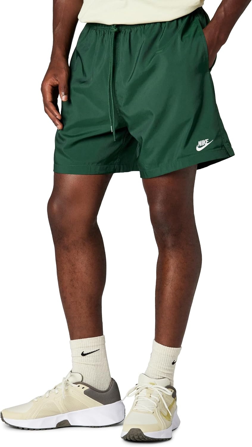 image:imageNike Mens Club Woven Flow ShortsFirWhite