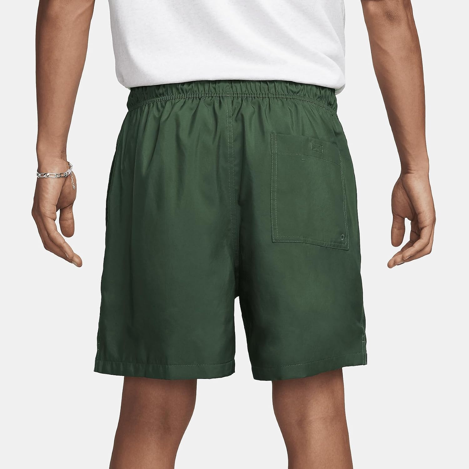 image:imageNike Mens Club Woven Flow ShortsFirWhite