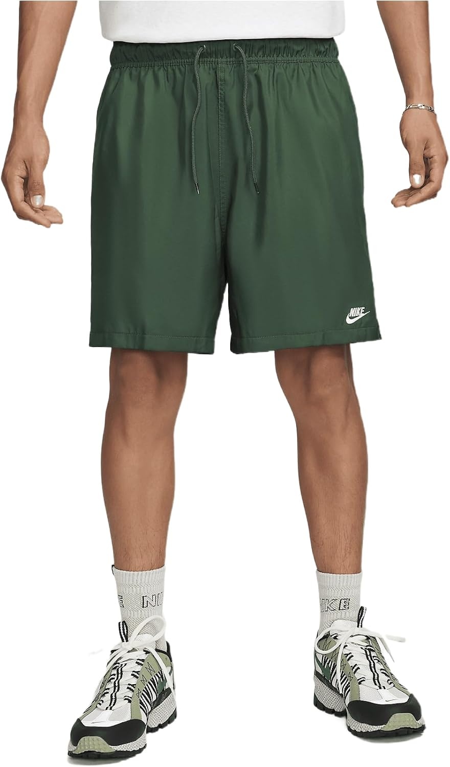 image:imageNike Mens Club Woven Flow ShortsFirWhite