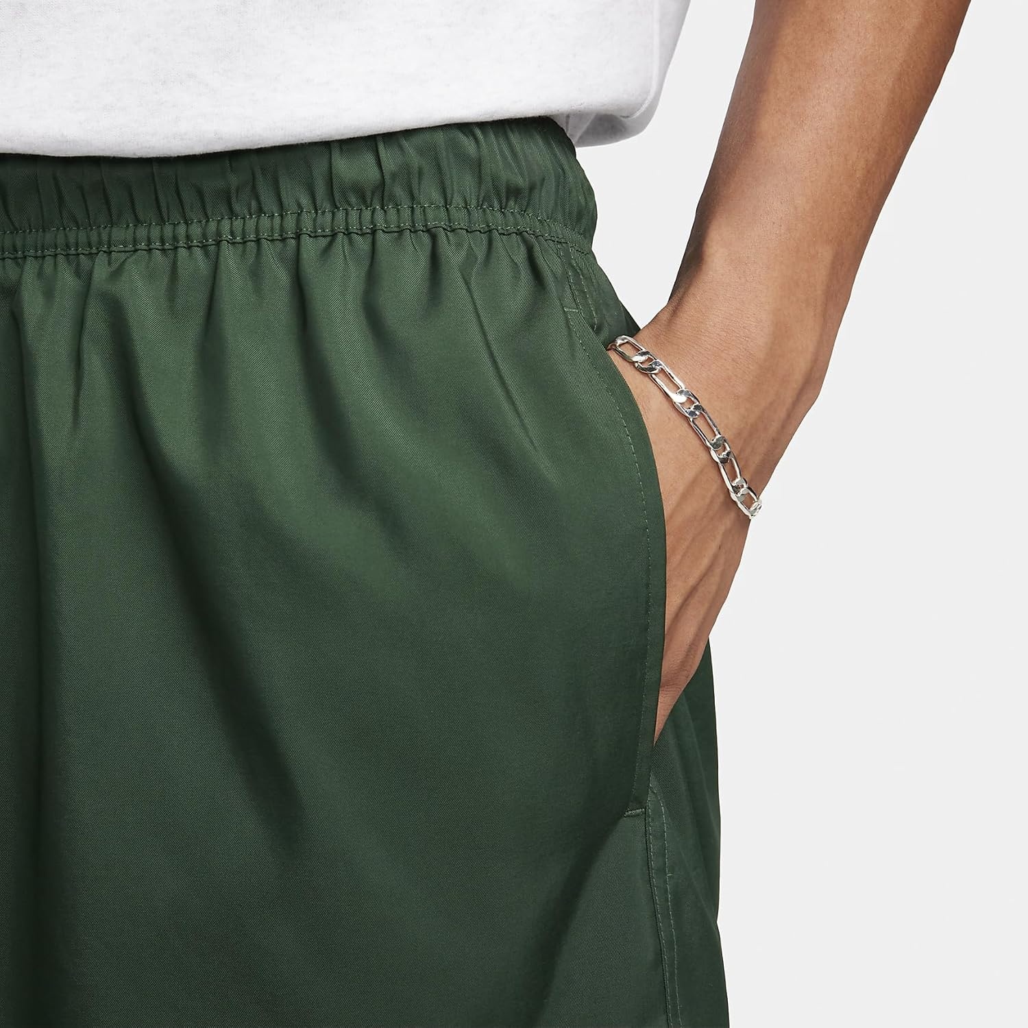 image:imageNike Mens Club Woven Flow ShortsFirWhite