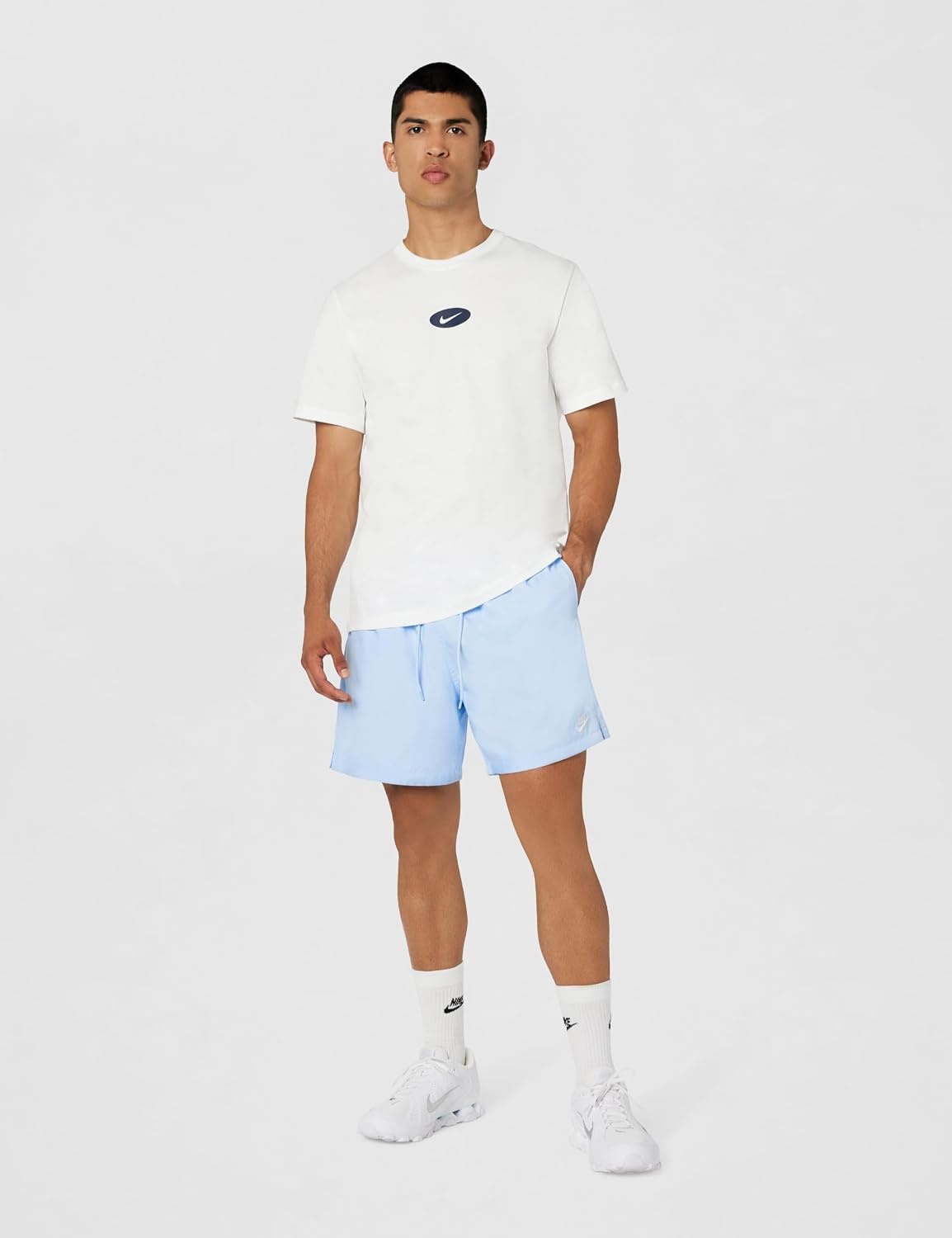 image:imageNike Mens Club Woven Flow ShortsHydrogen BlueWhite