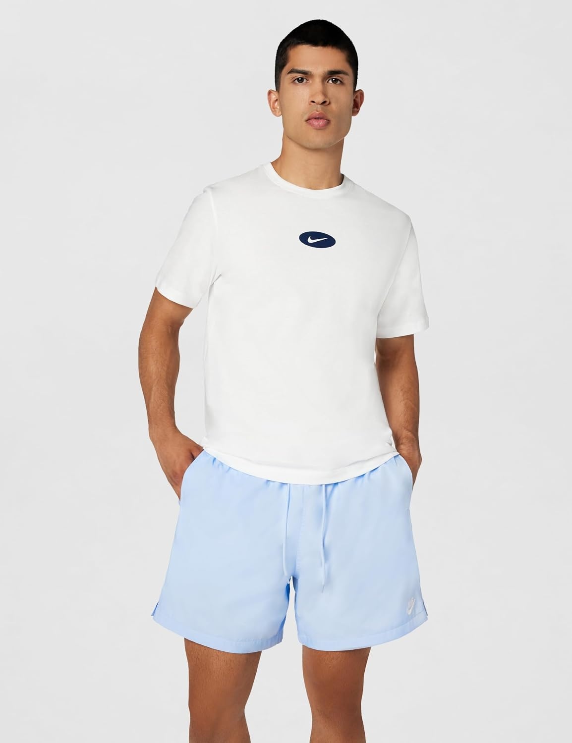 image:imageNike Mens Club Woven Flow ShortsHydrogen BlueWhite