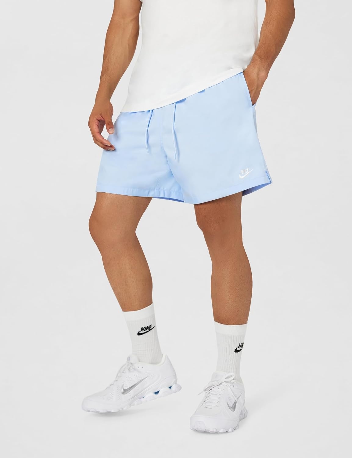 image:imageNike Mens Club Woven Flow ShortsHydrogen BlueWhite