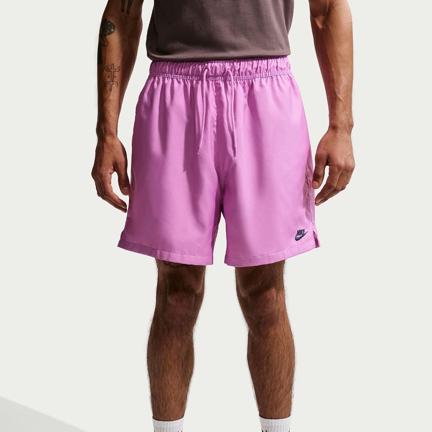 image:imageNike Mens Club Woven Flow ShortsLight MagentaMidnight Navy