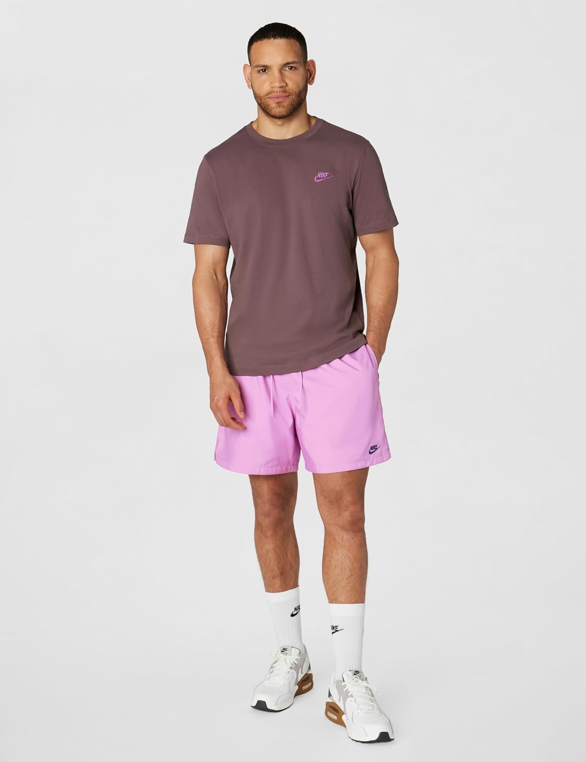 image:imageNike Mens Club Woven Flow ShortsLight MagentaMidnight Navy