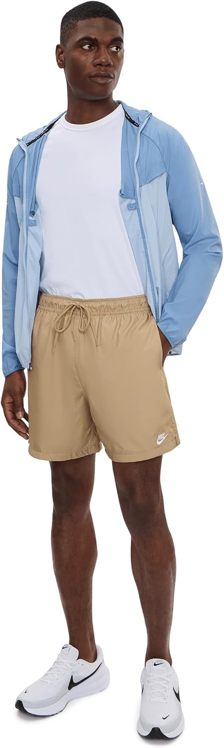 image:imageNike Mens Club Woven Flow ShortsParachute BeigeWhite