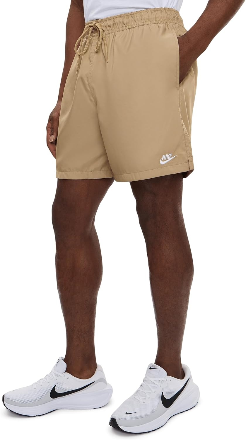 image:imageNike Mens Club Woven Flow ShortsParachute BeigeWhite
