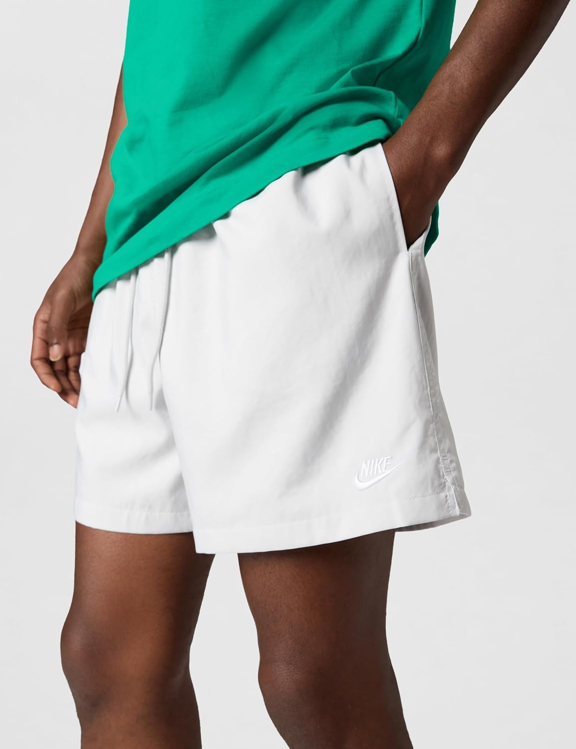 image:imageNike Mens Club Woven Flow ShortsPhoton DustWhite